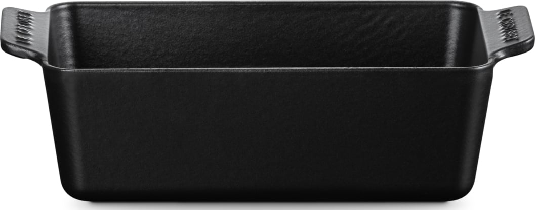 Le Creuset Backform 23 cm rechteckig schwarz matt
