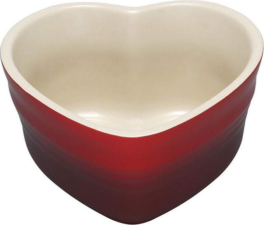 Le Creuset Backform Herz kirschrot