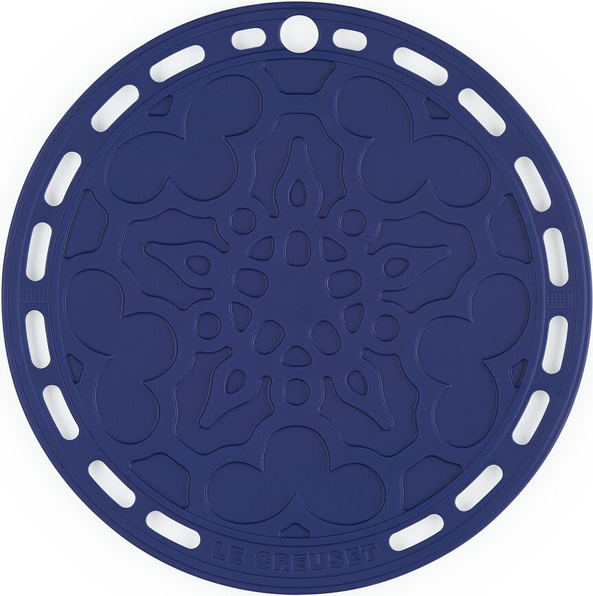 Le Creuset Βάση για ζεστά σκεύη, 20 εκ., με σχέδιο, βαθύ μπλε