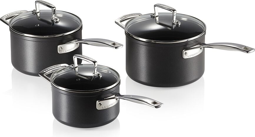 Le Creuset Batterie de Cuisine antiadhésive, en aluminium, Set 3 pièces