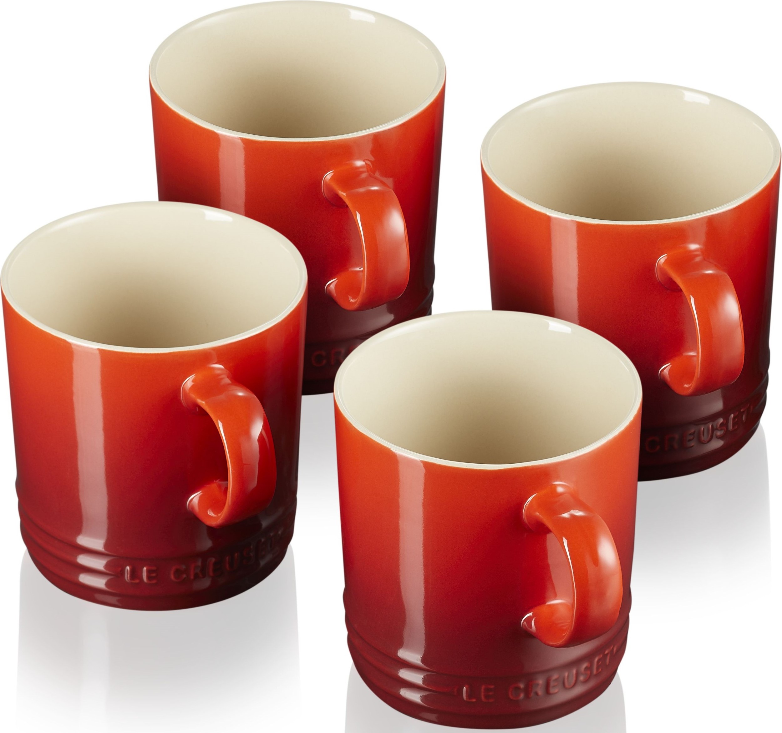 Le Creuset Becher 350 ml kirschrot 4 St.
