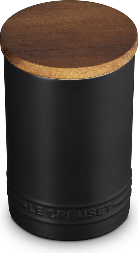 Le Creuset Boîte de Rangement avec couvercle en bois, 770 ml, beige