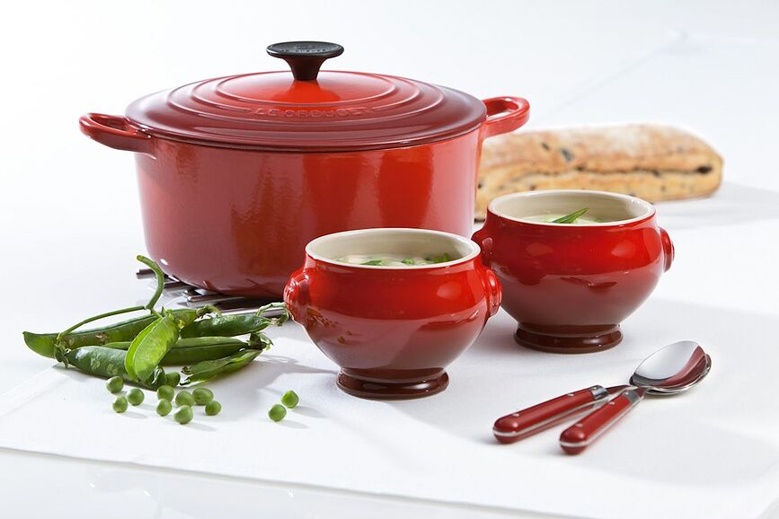 Le Creuset Bols à bouillon 600 ml, cerises, Lot de 2
