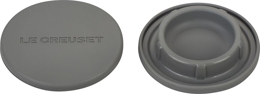 Le Creuset Bouchons pour moulins à sel ou à poivre, gris, Lot de 2