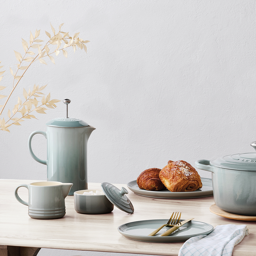 Le Creuset Cafetière à Piston, 1 L, bleu intense