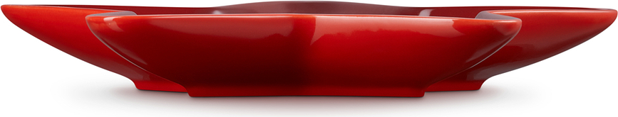 Le Creuset Christmas Πιάτο Σνακ, σχήμα αστεριού, κερασί