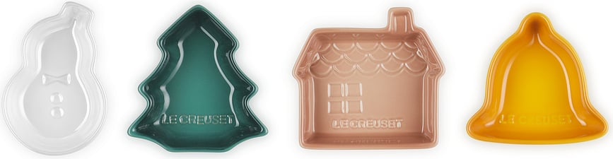 Le Creuset Christmas Snack-Teller 4 St.