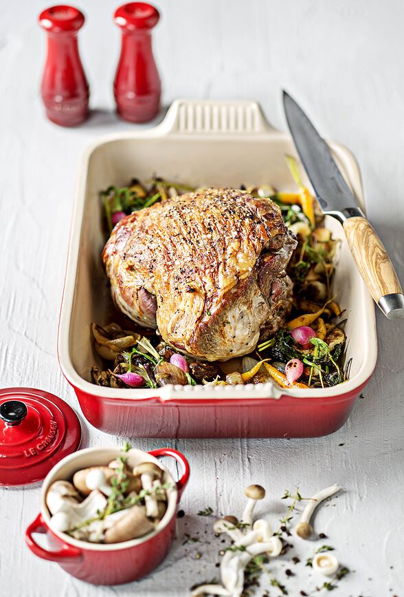 Le Creuset Couteau à Découper, 20 cm, manche en bois