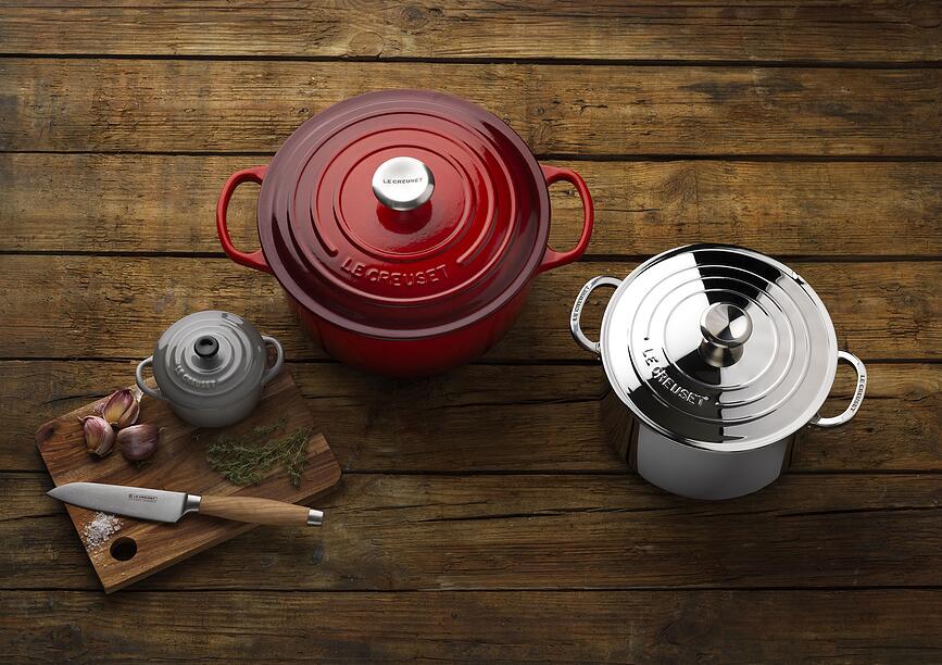 Le Creuset Couteau de Chef, 15 cm, manche en bois