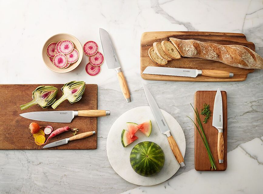 Le Creuset Couteau de Chef, 15 cm, manche en bois