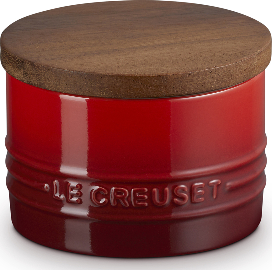 Le Creuset Δοχείο Κουζίνας με ξύλινο καπάκι, 200 ml, κερασί