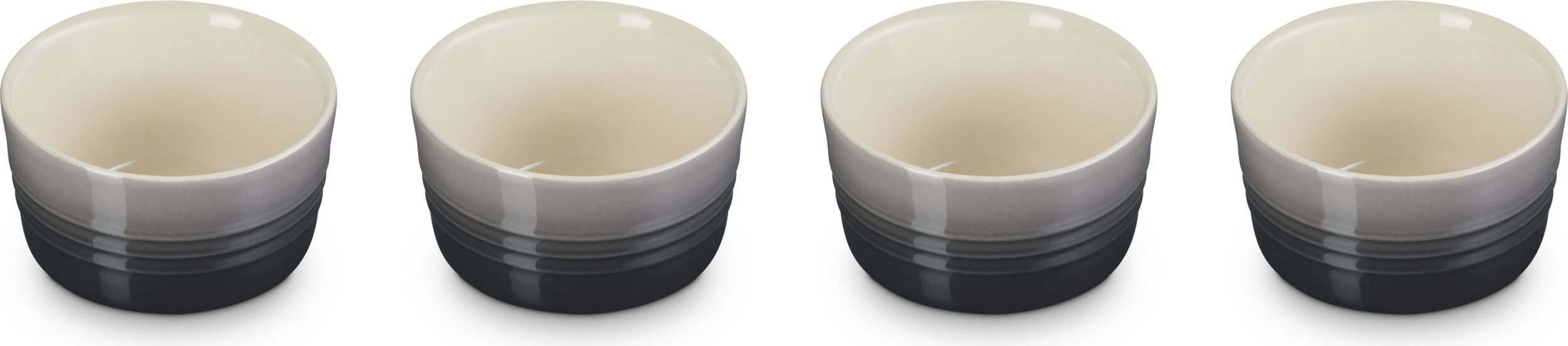Le Creuset Formen zum Backen und Servieren 8 cm grau 4 St.