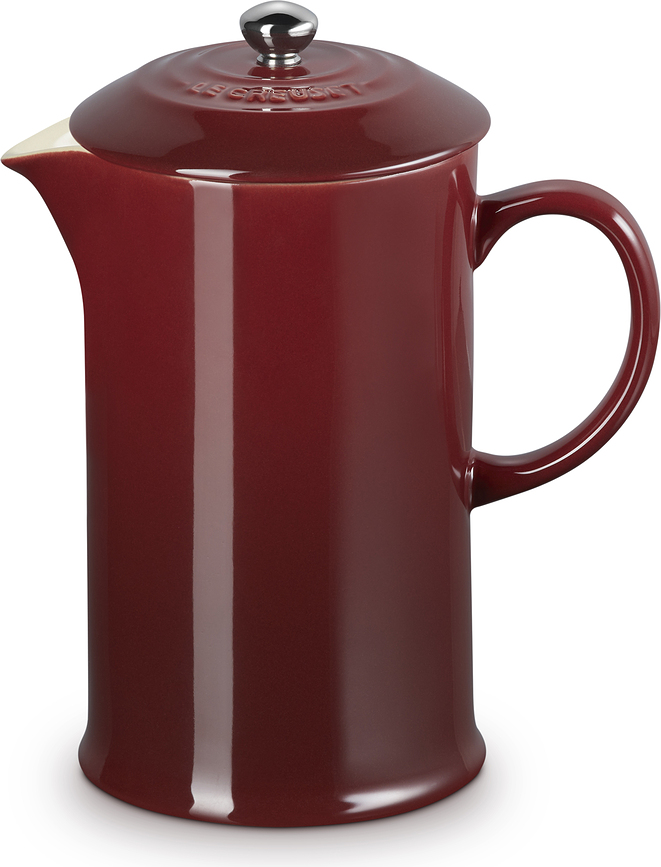 Le Creuset French press, 1 l, bordo