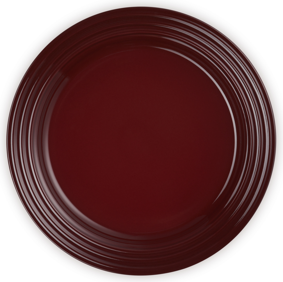 Le Creuset Frühstücksteller 22 cm burgunderrot