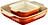 Le Creuset Fyrkantiga Bakformar 14 + 23 cm, "Flame" orange, 2 st