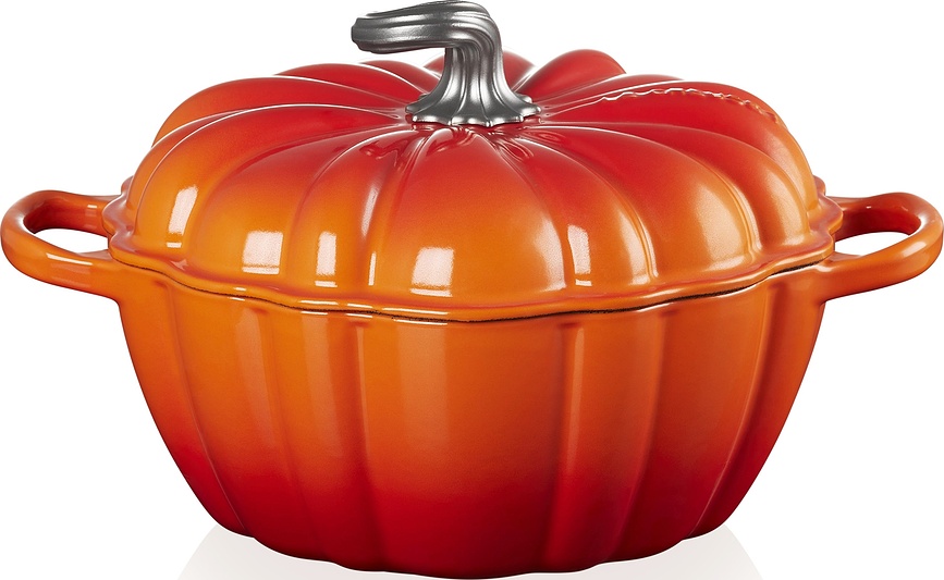 Le Creuset Γάστρα Κολοκύθα Halloween, 3,7 L, φλογερό πορτοκαλί