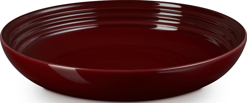 Le Creuset Globok krožnik, 22 cm, bordo