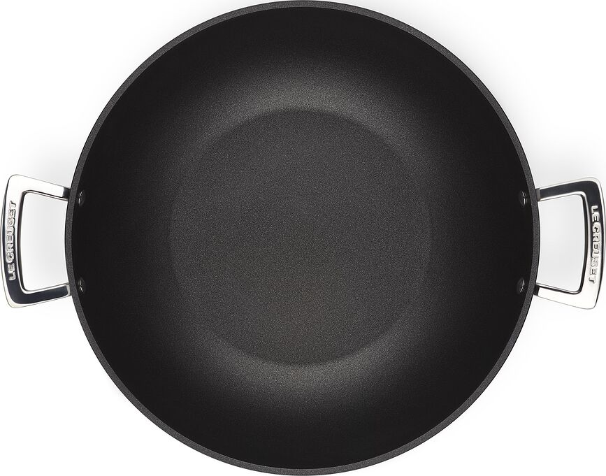 Le Creuset Γουόκ αντικολλητικό, με λαβές, 32 cm, αλουμινίου