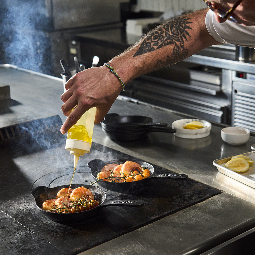 Le Creuset Gourmand Poêles en fonte, 16 cm, Lot de 4