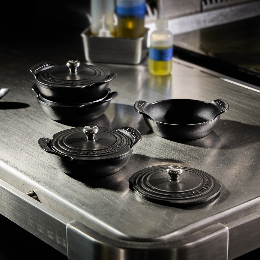 Le Creuset Gourmand Set de Cocottes en fonte, 13 cm, avec couvercles, Set 8 pièces