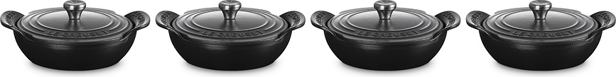 Le Creuset Gourmand Set de Cocottes en fonte, 13 cm, avec couvercles, Set 8 pièces