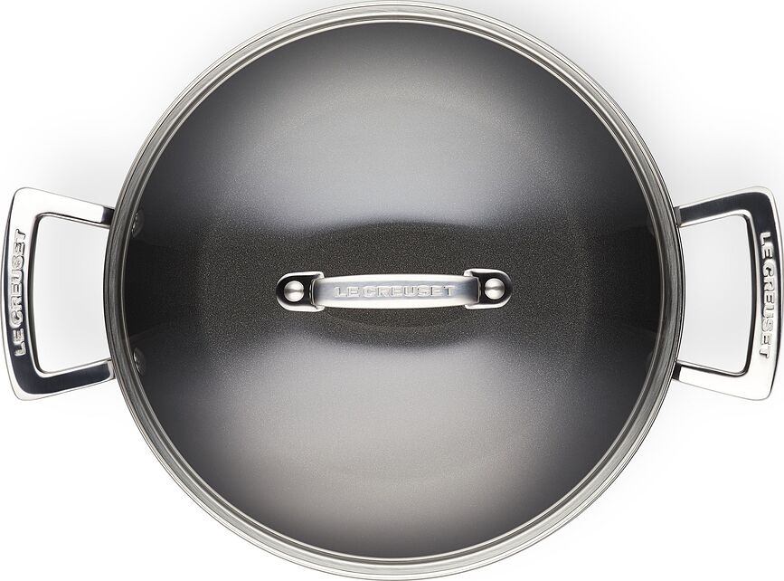 Le Creuset gryde 28 cm aluminium non-stick med håndtag