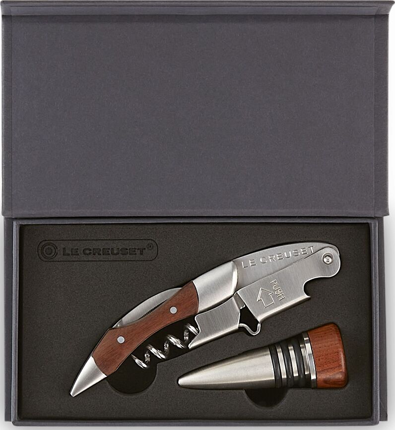 Le Creuset GS 190 Tire-bouchon et Bouchon de Vin, Set 2 pièces