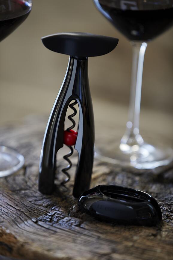 Le Creuset GS 200 Vadičep z rezalnikom folije, črn