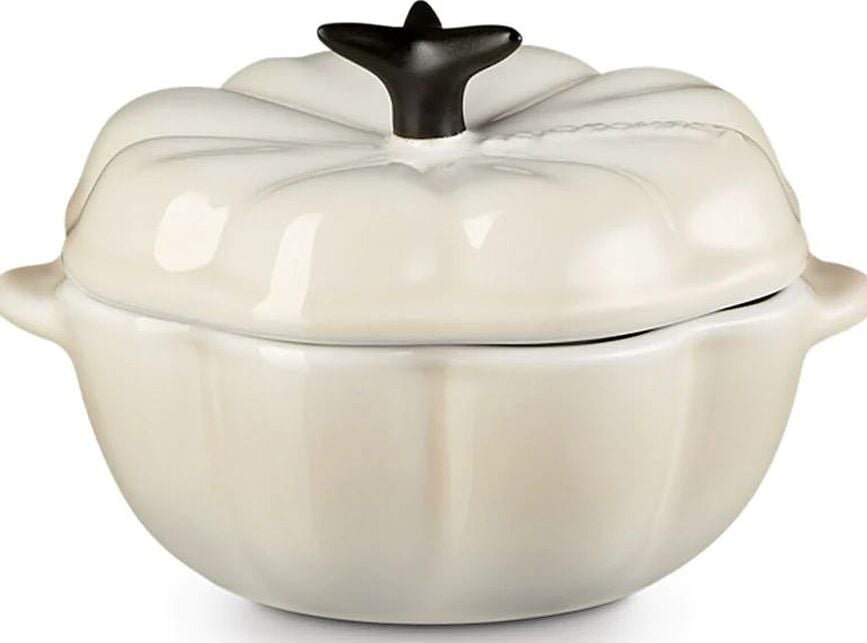 Le Creuset Halloween Bräter 300 ml Kürbis beige