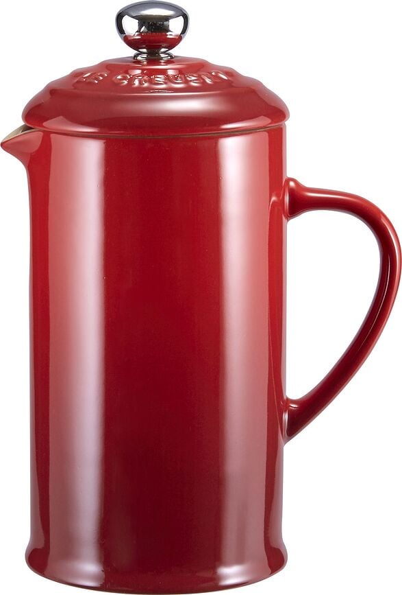 Le Creuset Kaffeezubereiter mit Kolbensystem 1 l kirschrot