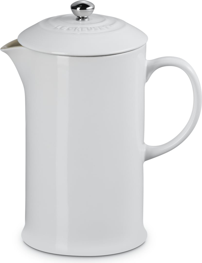Le Creuset Kaffeezubereiter mit Kolbensystem 1 l weiß