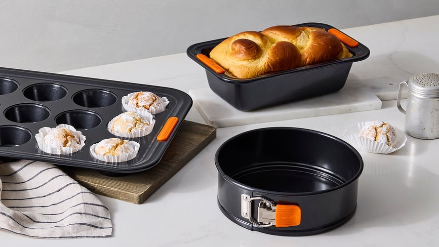 Le Creuset Kalupi za Pečenje s neprijanjajućim premazom crni 3 kom.