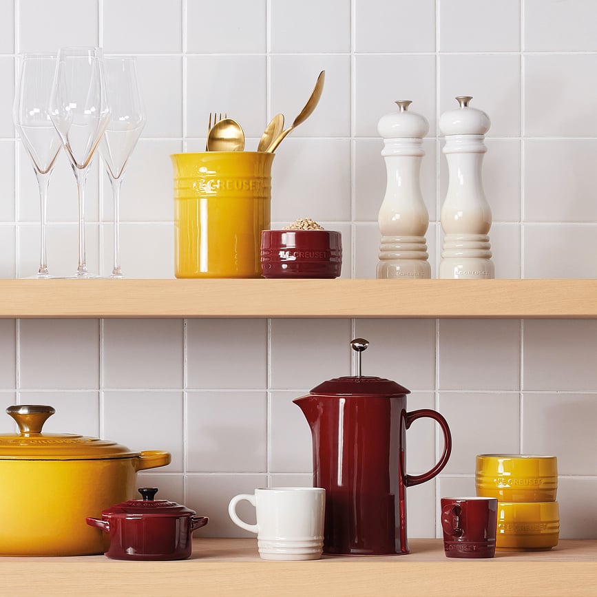 Le Creuset Καφετιέρα French Press, 1 L, λευκή