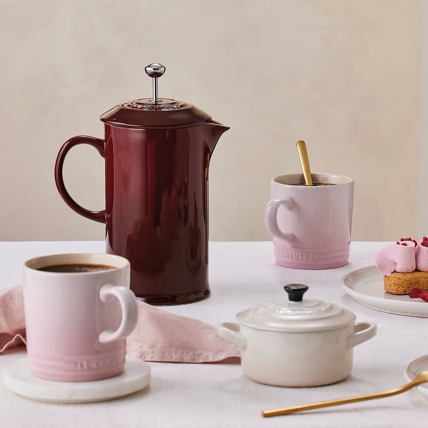 Le Creuset Καφετιέρα French Press, 1 L, λευκή