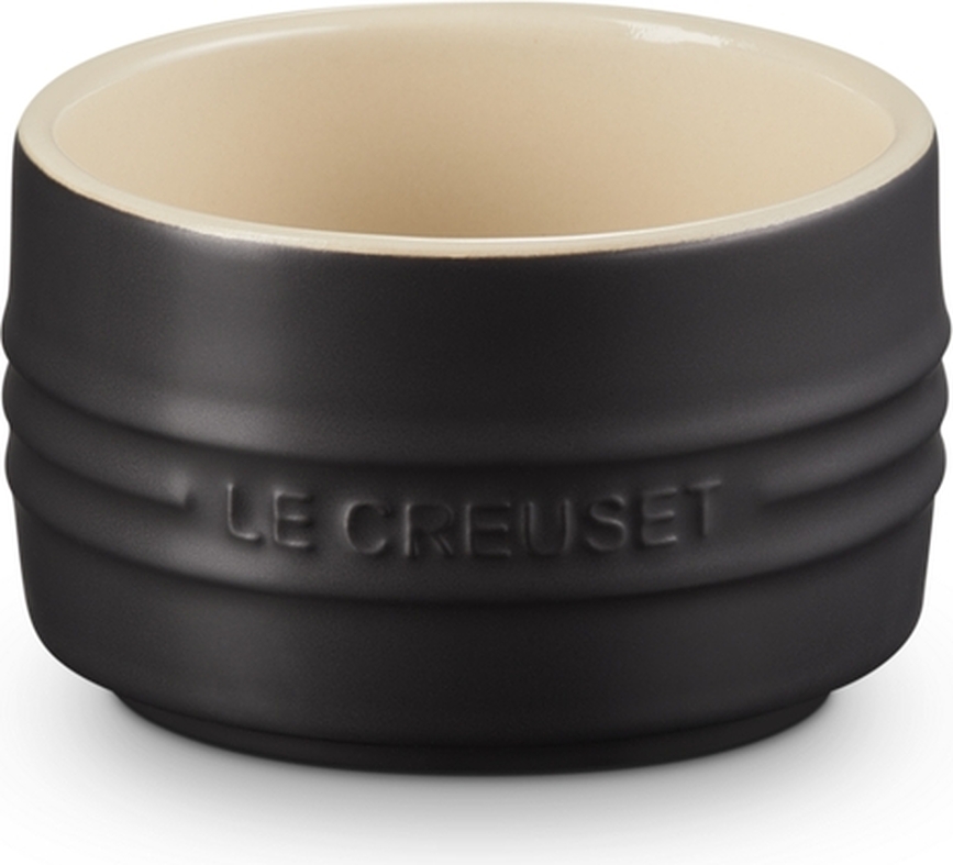 Le Creuset Kokilka okrogla, 9 cm, črna, mat