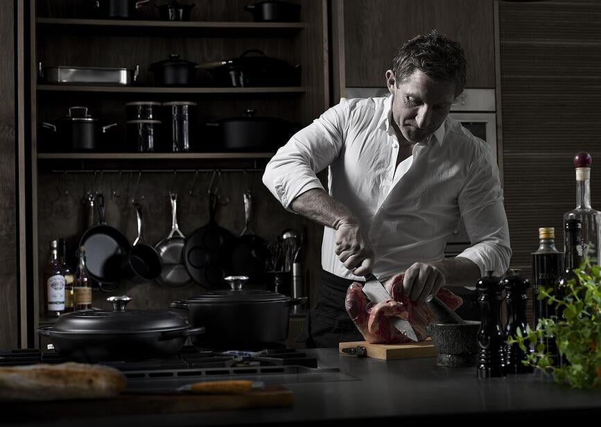 Le Creuset Kuharski Nož 20 cm s drškom od nehrđajućeg čelika