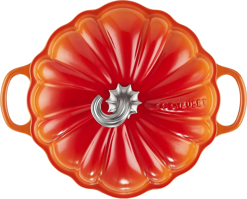 Le Creuset Halloween Gusana Posuda za pečenje oblik bundeva 3,7 l plameno narančasta