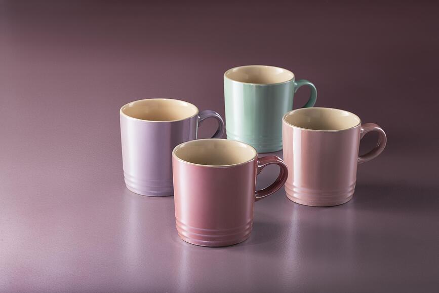 Le Creuset Metallics Tasses 350 ml, roses, Lot de 4