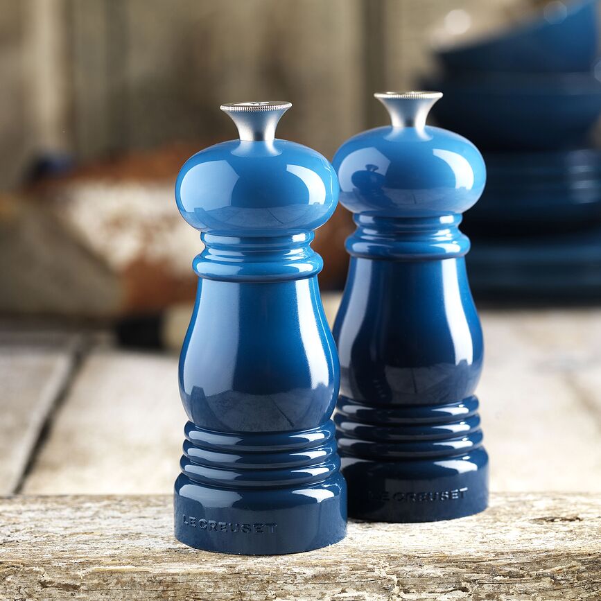 Le Creuset Mlinček za sol in poper, 11 cm, plamensko oranžen, 2 kosa