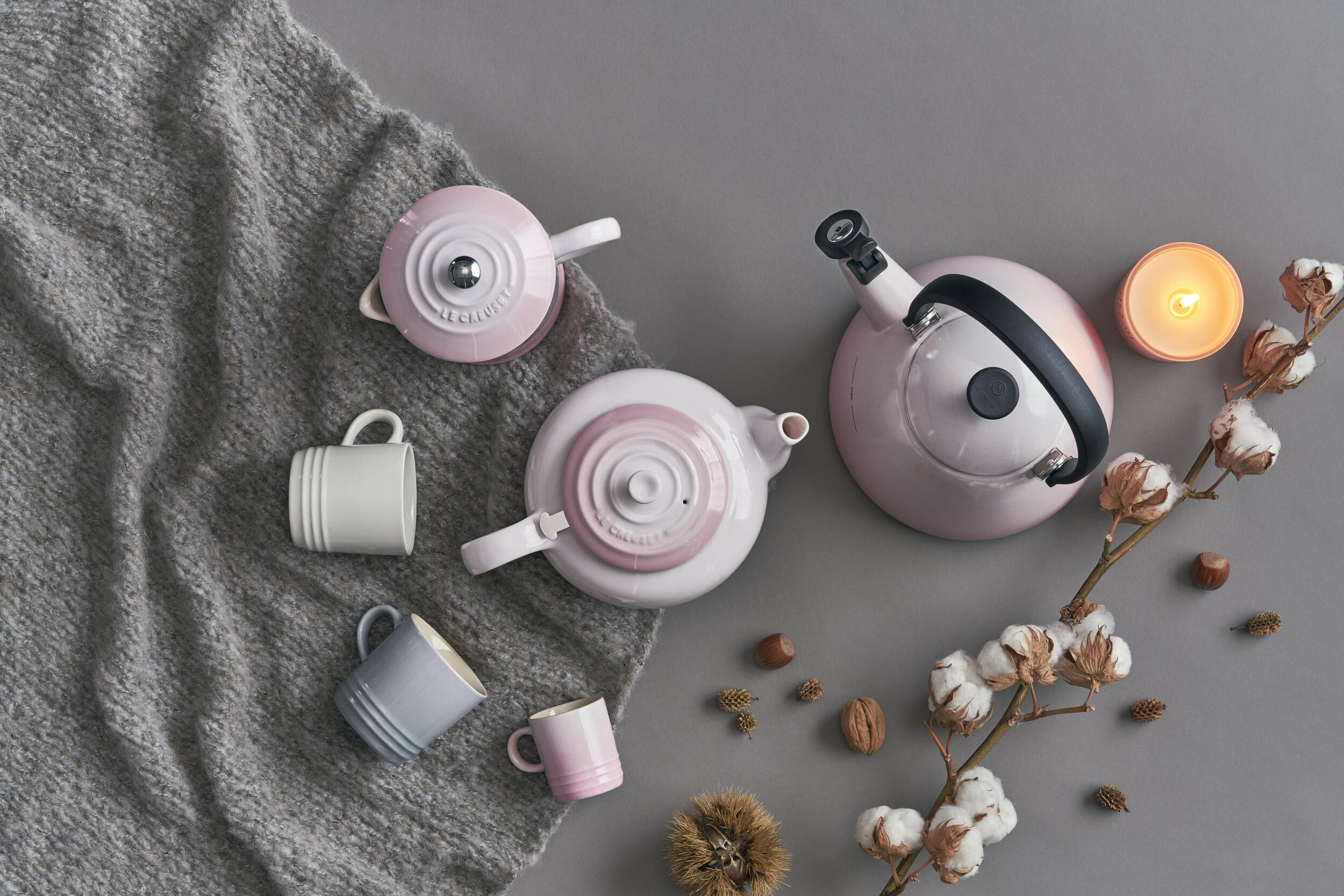 Le Creuset Mini Salt and Pepper Set Shell Pink 12 cm