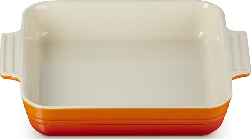 Le Creuset Pekač kvadraten, 23 cm, plameno oranžen
