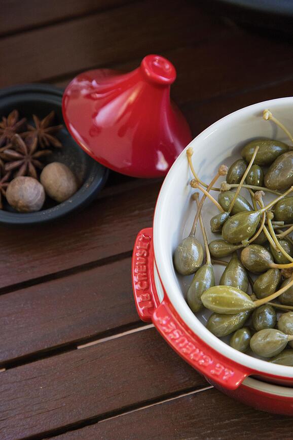 Le Creuset Plat de Service pour amuse-gueules, 14 cm, cerise