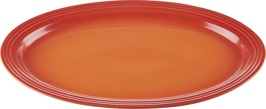 Le Creuset Plat Ovale 46 cm, orange flamboyant