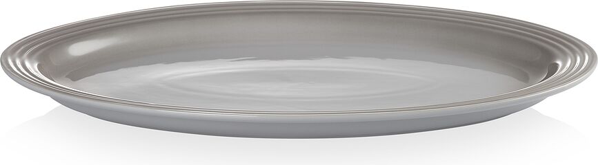 Le Creuset Platte 46 cm oval hellgrau