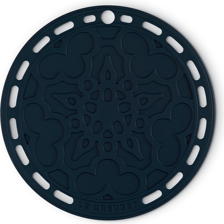 Le Creuset Podstavek za vroče posode, 20 cm, mornarsko moder, z vzorcem