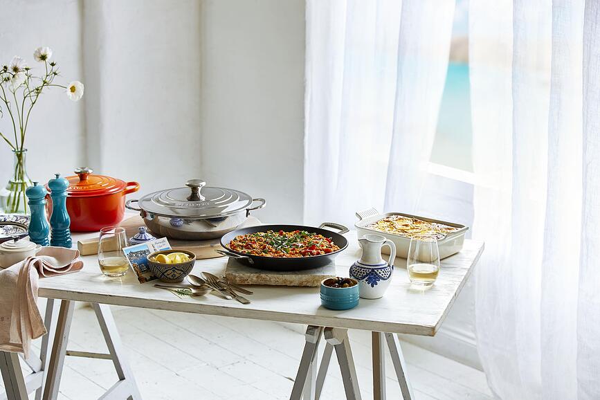 Le Creuset Poêle à Paella antiadhésive, 32 cm, aluminium