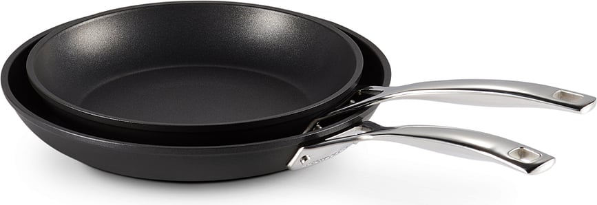 Le Creuset Poêles antiadhésives, aluminium, 24 cm et 28 cm, Lot de 2