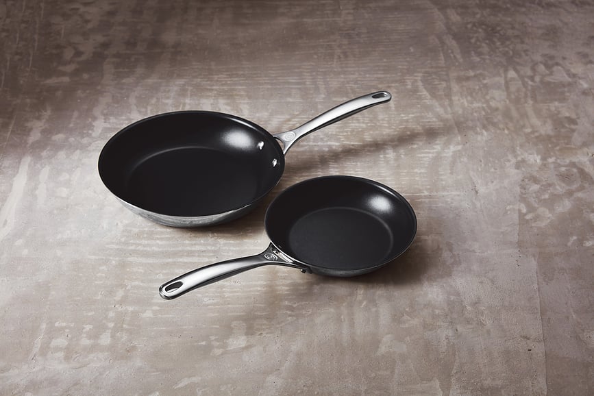 Le Creuset Poêles antiadhésives, aluminium, 24 cm et 28 cm, Lot de 2
