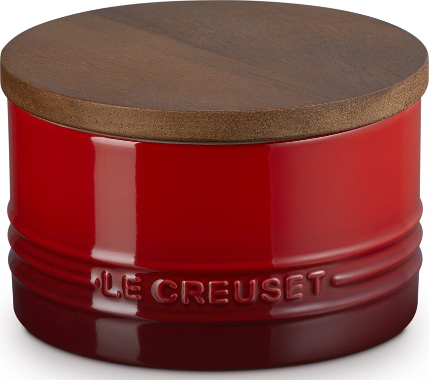 Le Creuset Posoda z lesenim pokrovom, 470 ml, češnjeva