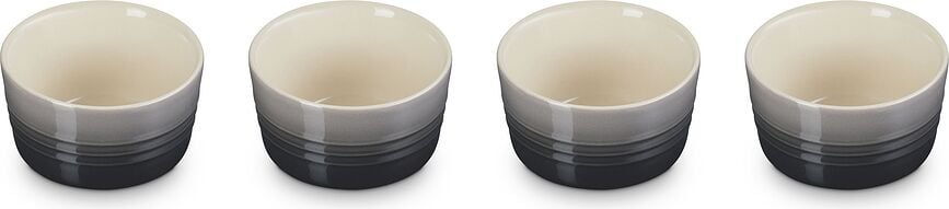 Le Creuset Posodice za peko in serviranje, 8 cm, sive, 4 kosi